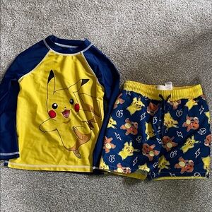 Carter’s Pikachu Rash Guard and Swim Shorts Set